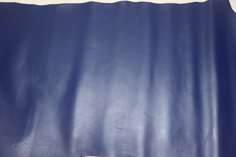 ds28円！[ダークブルー]新入荷 国産 牛革 姫路レザー クロム革 顔料仕上げ 220ds