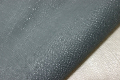 ds28円！[グレー]新入荷 国産 牛革 姫路レザー クロム革 エンボス加工 220ds