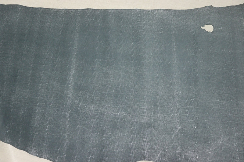 ds28円！[グレー]新入荷 国産 牛革 姫路レザー クロム革 エンボス加工 220ds