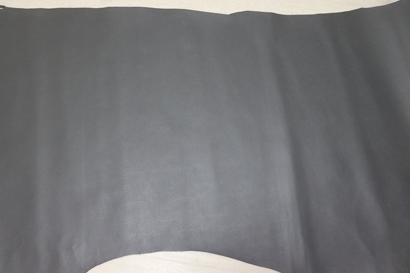 ds28円！[ダークグレー]新入荷 国産 牛革 姫路レザー クロム革 シボ型押し 顔料仕上げ 220ds