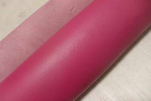 ds28円！[ローズピンク]新入荷 国産 牛革 姫路レザー クロム革 シボ型押し 顔料仕上げ 220ds