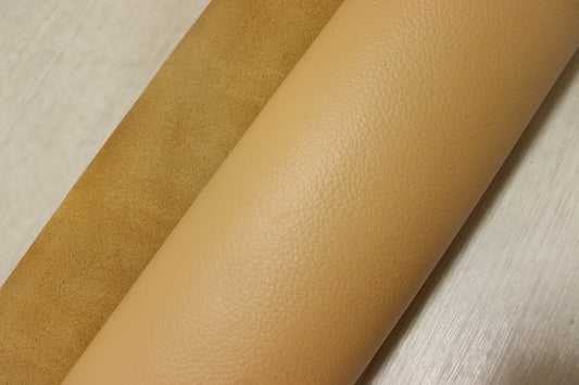 ds28円！[ナチュラルオレンジ]新入荷 国産 牛革 姫路レザー クロム革 シボ型押し 顔料仕上げ 220ds