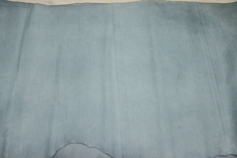 ds28円！[ライトブルー]新入荷 国産 牛革 姫路レザー クロム革 絹目型押し 吟すり加工 220ds