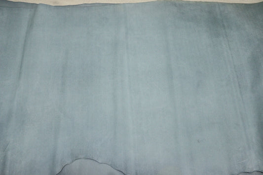 ds28円！[ライトブルー]新入荷 国産 牛革 姫路レザー クロム革 絹目型押し 吟すり加工 220ds