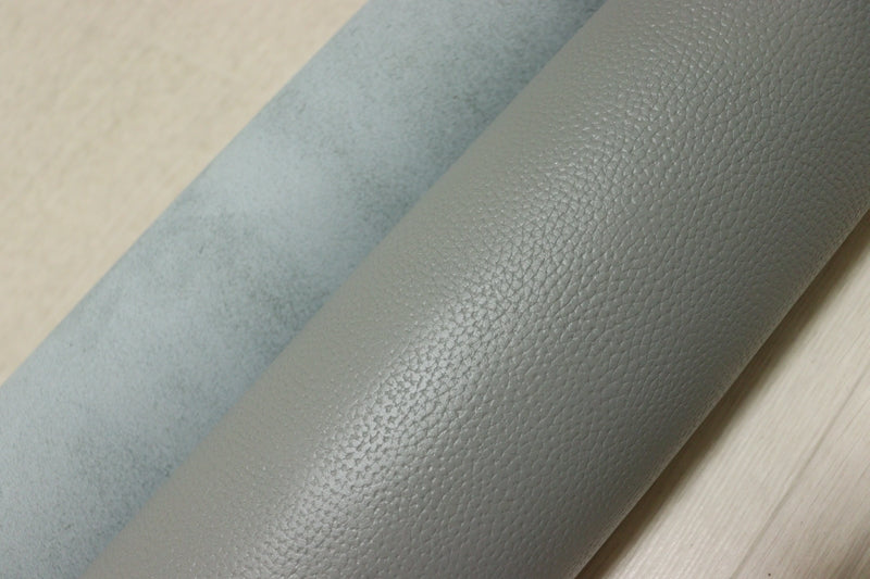 ds28円！[ブルーグレー]新入荷 国産 牛革 姫路レザー クロム革 顔料仕上げ シボ型押し 220ds