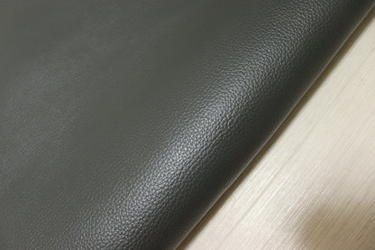 ds28円！[ダークグレー]新入荷 国産 牛革 姫路レザー クロム革 シボ型押し 顔料仕上げ 220ds