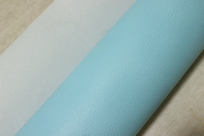 ds28円！[ライトブルー]新入荷 国産 牛革 姫路レザー クロム革 シボ型押し 220ds