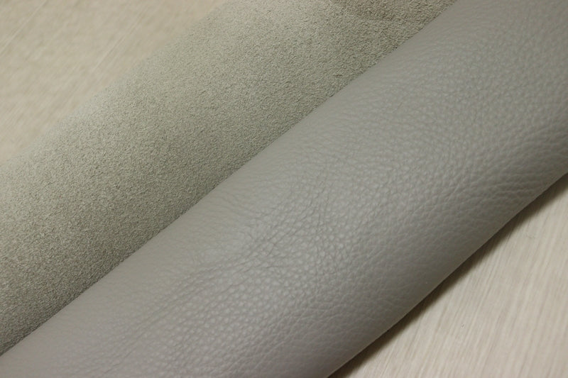 ds28円！[ライトグレー]新入荷 イタリアンレザー 牛革 クロム革 シュリンク加工 224ds