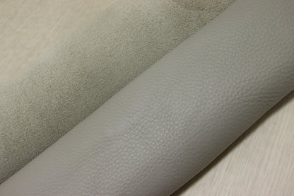 ds28円！[ライトグレー]新入荷 イタリアンレザー 牛革 クロム革 シュリンク加工 224ds