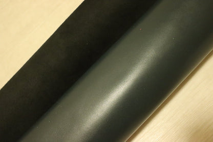 ds28円！[ダークグリーン]新入荷 国産 牛革 姫路レザー クロム革 顔料仕上げ 227ds