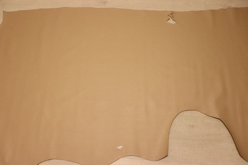 ds28円！[オークル]新入荷 国産 牛革 姫路レザー クロム革 シボ型押し 顔料仕上げ 230ds