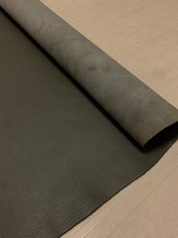 ds28円！[ダークグレー]新入荷 国産 牛革 姫路レザー クロム革 シボ型押し 顔料仕上げ 230ds