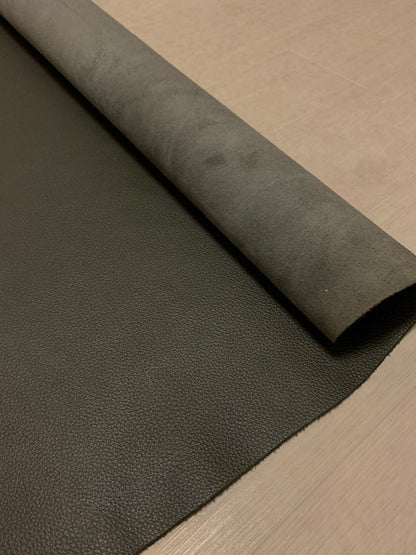 ds28円！[ダークグレー]新入荷 国産 牛革 姫路レザー クロム革 シボ型押し 顔料仕上げ 230ds