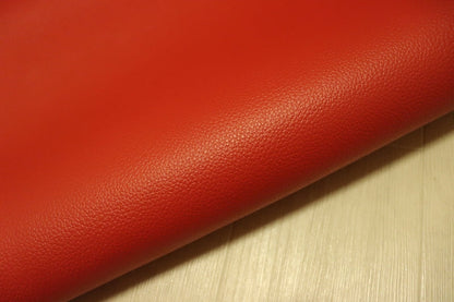 ds28円！[レッド]新入荷 国産 牛革 姫路レザー クロム革 シボ型押し 顔料仕上げ 230ds