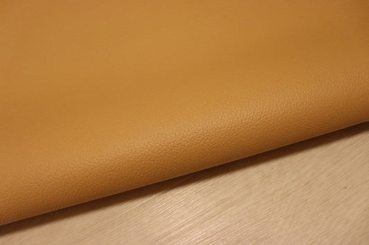 ds28円！[ナチュラルオレンジ]新入荷 国産 牛革 姫路レザー クロム革 シボ型押し 顔料仕上げ 230ds