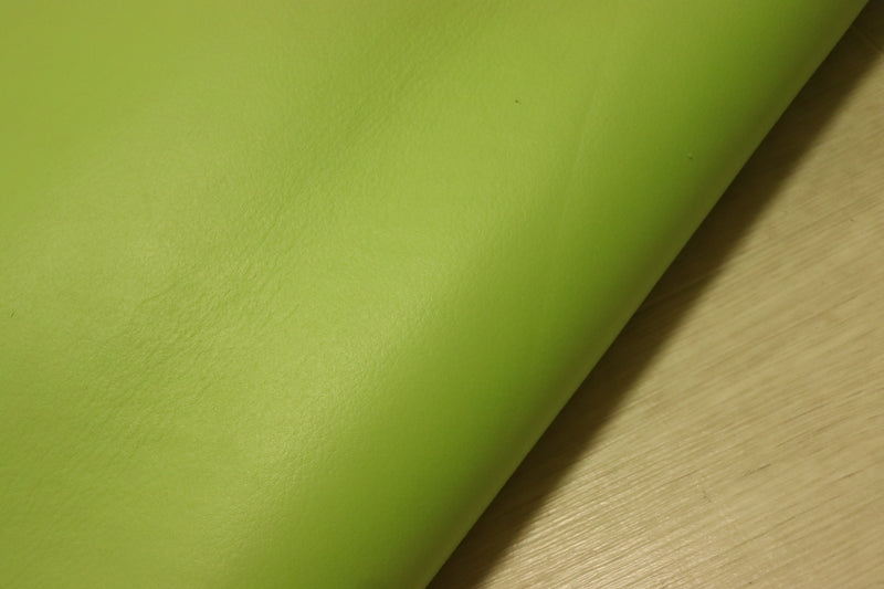 ds28円！[キミドリ]新入荷 国産 牛革 姫路レザー クロム革 顔料仕上げ 230ds