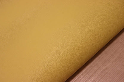 ds28円！[レモンイエロー]新入荷 国産 牛革 姫路レザー クロム革 シボ型押し 顔料仕上げ 230ds