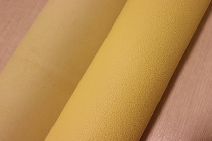 ds28円！[レモンイエロー]新入荷 国産 牛革 姫路レザー クロム革 シボ型押し 顔料仕上げ 230ds