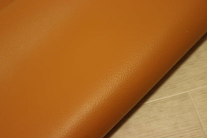 ds28円！[オレンジ]新入荷 国産 牛革 姫路レザー クロム革 顔料仕上げ シボ型押し 230ds