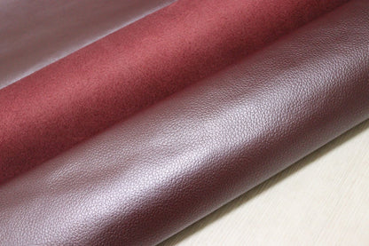 ds28円！[パールワイン]新入荷 国産 牛革 姫路レザー クロム革 シボ型押し 顔料仕上げ 230ds