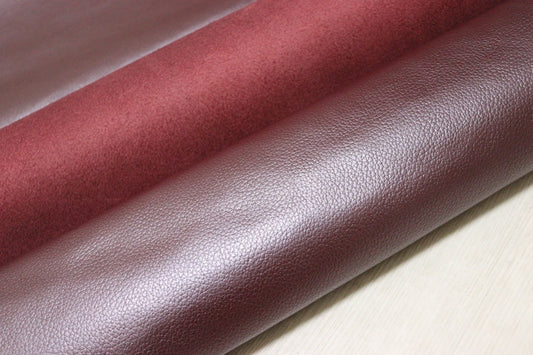 ds28円！[パールワイン]新入荷 国産 牛革 姫路レザー クロム革 シボ型押し 顔料仕上げ 230ds