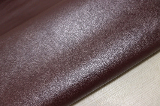 ds28円！[パールワイン]新入荷 国産 牛革 姫路レザー クロム革 シボ型押し 顔料仕上げ 230ds