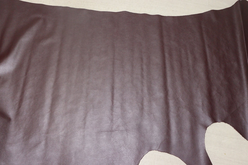 ds28円！[パールワイン]新入荷 国産 牛革 姫路レザー クロム革 顔料仕上げ シボ型押し 230ds