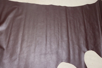 ds28円！[パールワイン]新入荷 国産 牛革 姫路レザー クロム革 顔料仕上げ シボ型押し 230ds