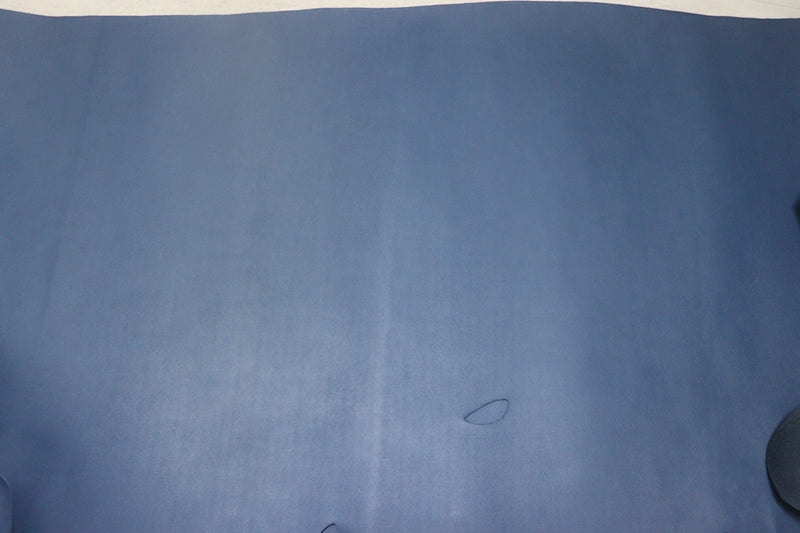 ds28円！[ウルトラマリン]新入荷 国産 牛革 姫路レザー クロム革 顔料仕上げ 絹目型押し 230ds