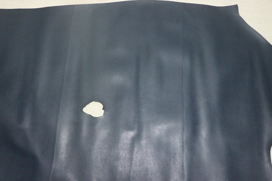 ds28円！[ネイビー]新入荷 国産 牛革 姫路レザー コンビヌメ革 ブロック型押し 230ds