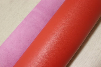ds28円！[コーラルピンク]新入荷 国産 牛革 姫路レザー クロム革 シボ型押し 230ds