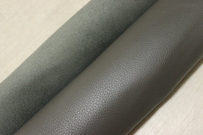 ds28円！[ダークグレー]新入荷 イタリアンレザー 牛革 クロム革 シュリンク加工 232ds