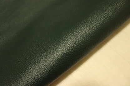 ds28円！[ダークグリーン]新入荷 国産 牛革 姫路レザー クロム革 シボ型押し 顔料仕上げ 235ds