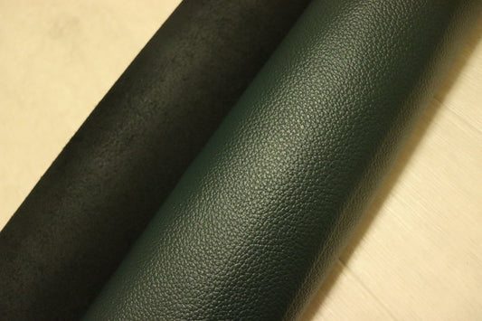 ds28円！[ダークグリーン]新入荷 国産 牛革 姫路レザー クロム革 シボ型押し 顔料仕上げ 235ds