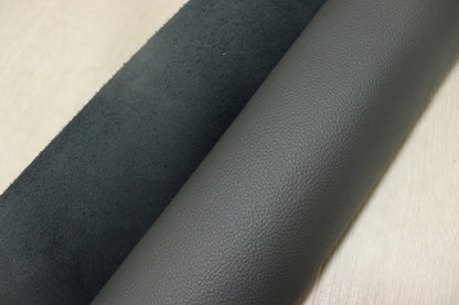 ds28円！[ダークグレー]新入荷 イタリアンレザー 牛革 クロム革 シボ型押し 顔料仕上げ 235ds