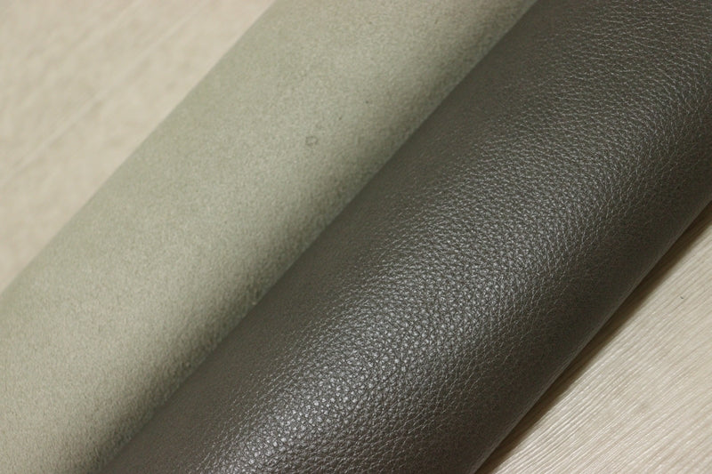 ds28円！[グレー]新入荷 イタリアンレザー 牛革 クロム革 シュリンク加工 235ds