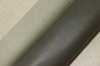 ds28円！[グレー]新入荷 イタリアンレザー 牛革 クロム革 シュリンク加工 235ds