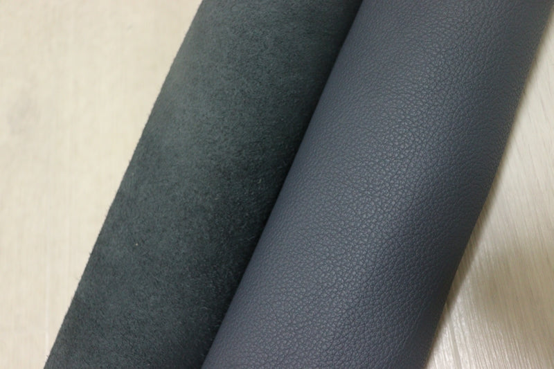 ds28円！[ネイビー]新入荷 イタリアンレザー 牛革 クロム革 シュリンク加工 237ds