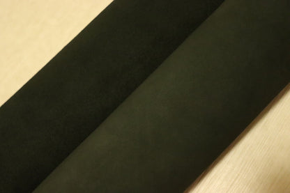 ds28円！[ダークグリーン]新入荷 国産 牛革 クロム革 ヌバック 238ds