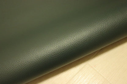 ds28円！[ダークグリーン系]新入荷 国産 牛革 姫路レザー クロム革 シボ型押し 顔料仕上げ 239ds