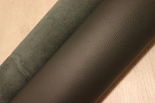 ds28円！[ダークグレー]新入荷 国産 牛革 姫路レザー クロム革 シボ型押し モチモチ 240ds