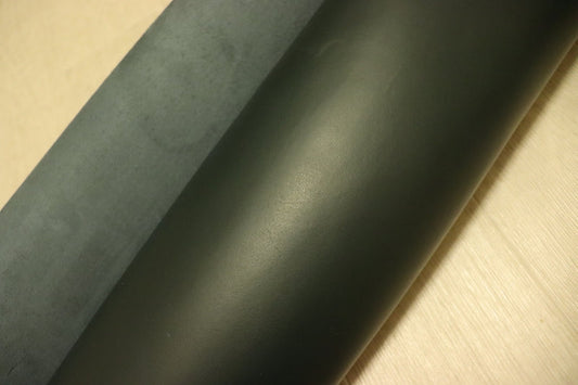 ds28円！[ネイビー]新入荷 国産 牛革 姫路レザー コンビヌメ革 顔料仕上 240ds