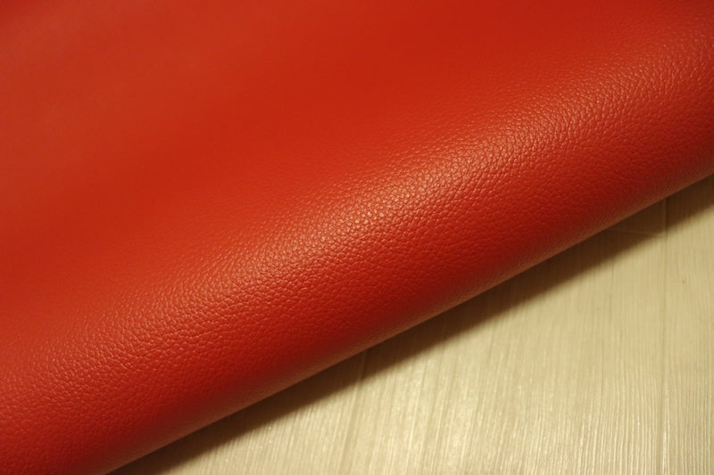 ds28円！[レッド]新入荷 国産 牛革 姫路レザー クロム革 シボ型押し 顔料仕上げ 240ds