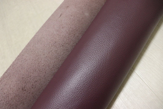 ds28円！[パープル系]新入荷 国産 牛革 姫路レザー クロム革 顔料仕上げ シボ型押し 240ds