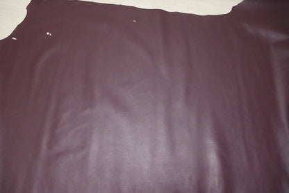 ds28円！[パープル系]新入荷 国産 牛革 姫路レザー クロム革 顔料仕上げ シボ型押し 240ds