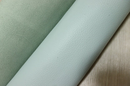 ds28円！[ライトブルー]新入荷 国産 牛革 姫路レザー クロム革 シボ型押し 顔料仕上げ 240ds