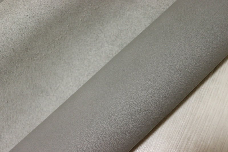 ds28円！[ライトグレー]新入荷 イタリアンレザー 牛革 クロム革 弱シュリンク加工 243ds