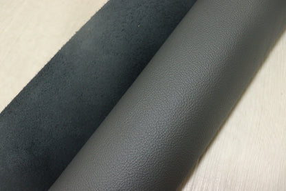 ds28円！[ダークグレー]新入荷 イタリアンレザー 牛革 クロム革 シボ型押し 顔料仕上げ 243ds
