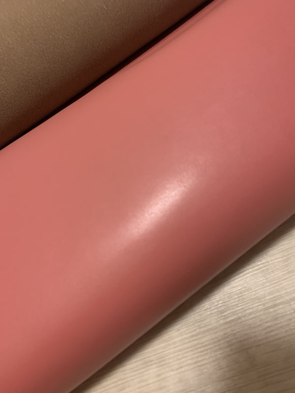 ds28円！[ピンク]新入荷 国産 牛革 ヌメ革 フィルム貼り 244ds