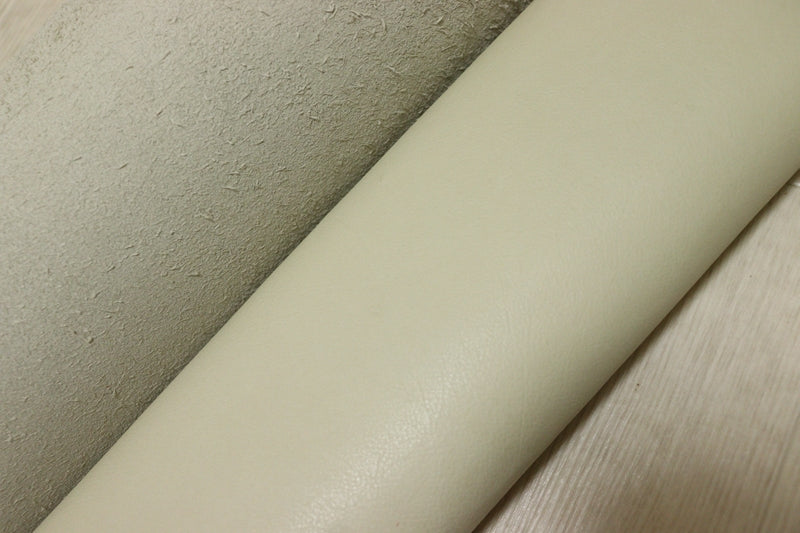 ds28円！[アイボリー]新入荷 イタリアンレザー 牛革 クロム革 スムース加工 244ds